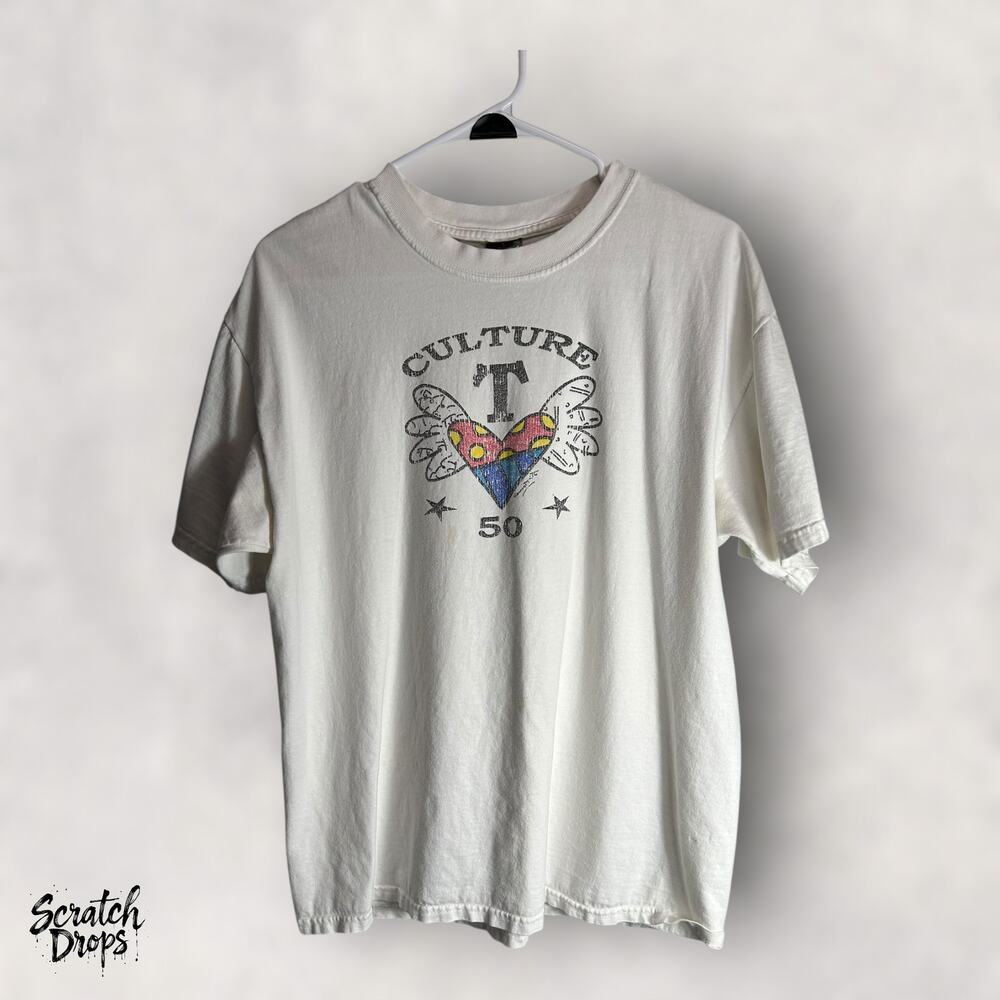 Romero Britto Flying Heart Limited Edition T-Shirt Large Wings Art Culture T 50